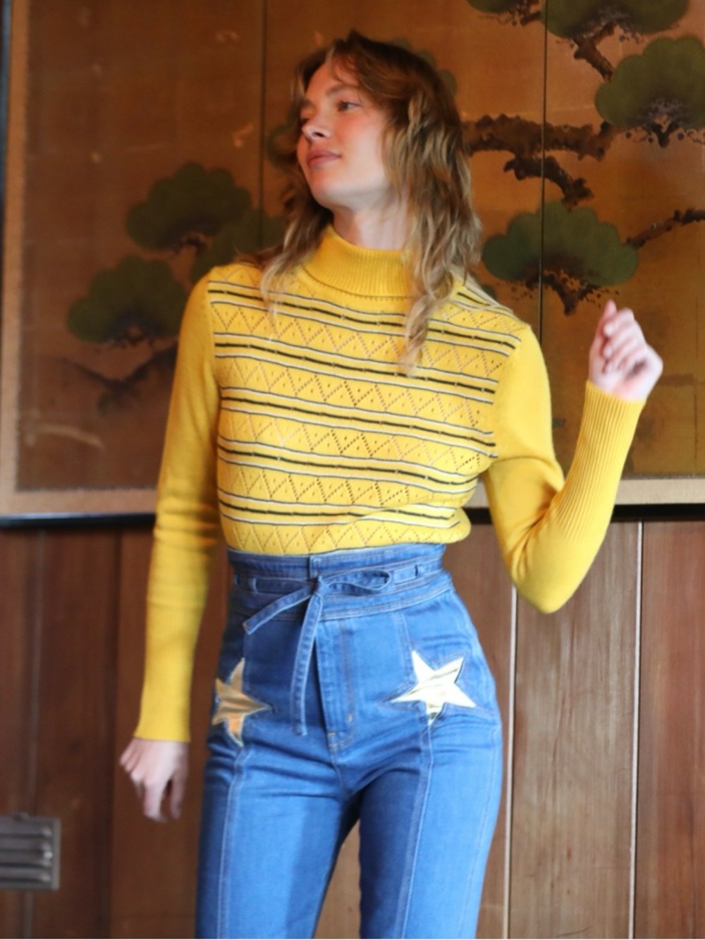 Stoned Immaculate SuperStar bells in vintage gold sz 26 - Picture 4 of 9